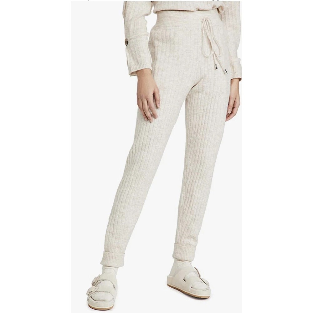 Free People Intimately around the clock knit jogger beige pants Size S A011495